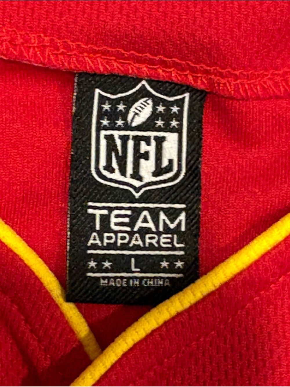 Kansas City Chiefs Button Front Baseball Jersey Men’s Large NFL Team Apparel - Picture 7 of 8